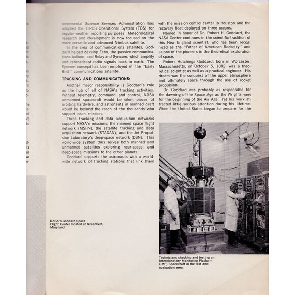 NASA Facts Goddard Space Flight Center 1967 – Early Satellite Missions - Picture 3 of 4